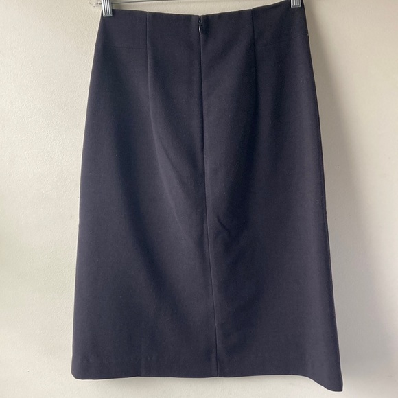 ANN TAYLOR LOFT High Waist Midi Pencil Skirt 8 - Picture 2 of 6